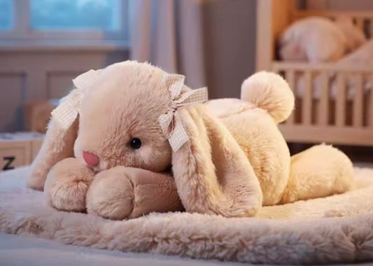 35cm New Simulated Shy Rabbit Doll Stuffed Plush Toy