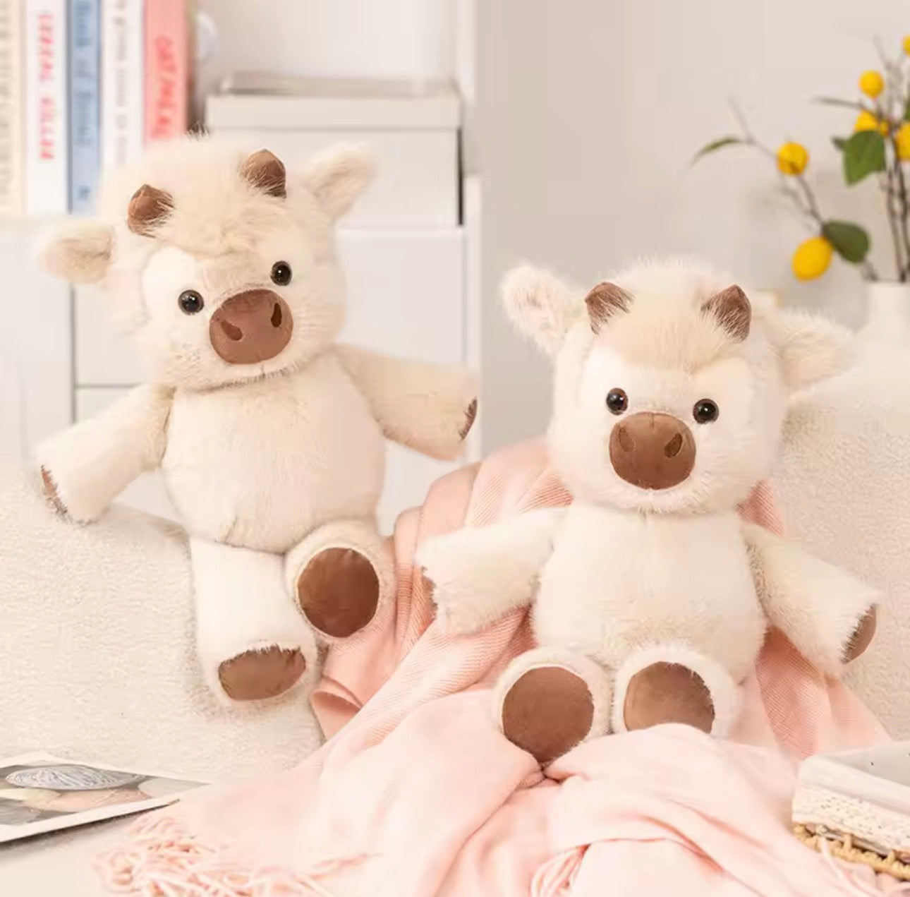 Adorable Highland Cattle Plush Toy 45cm