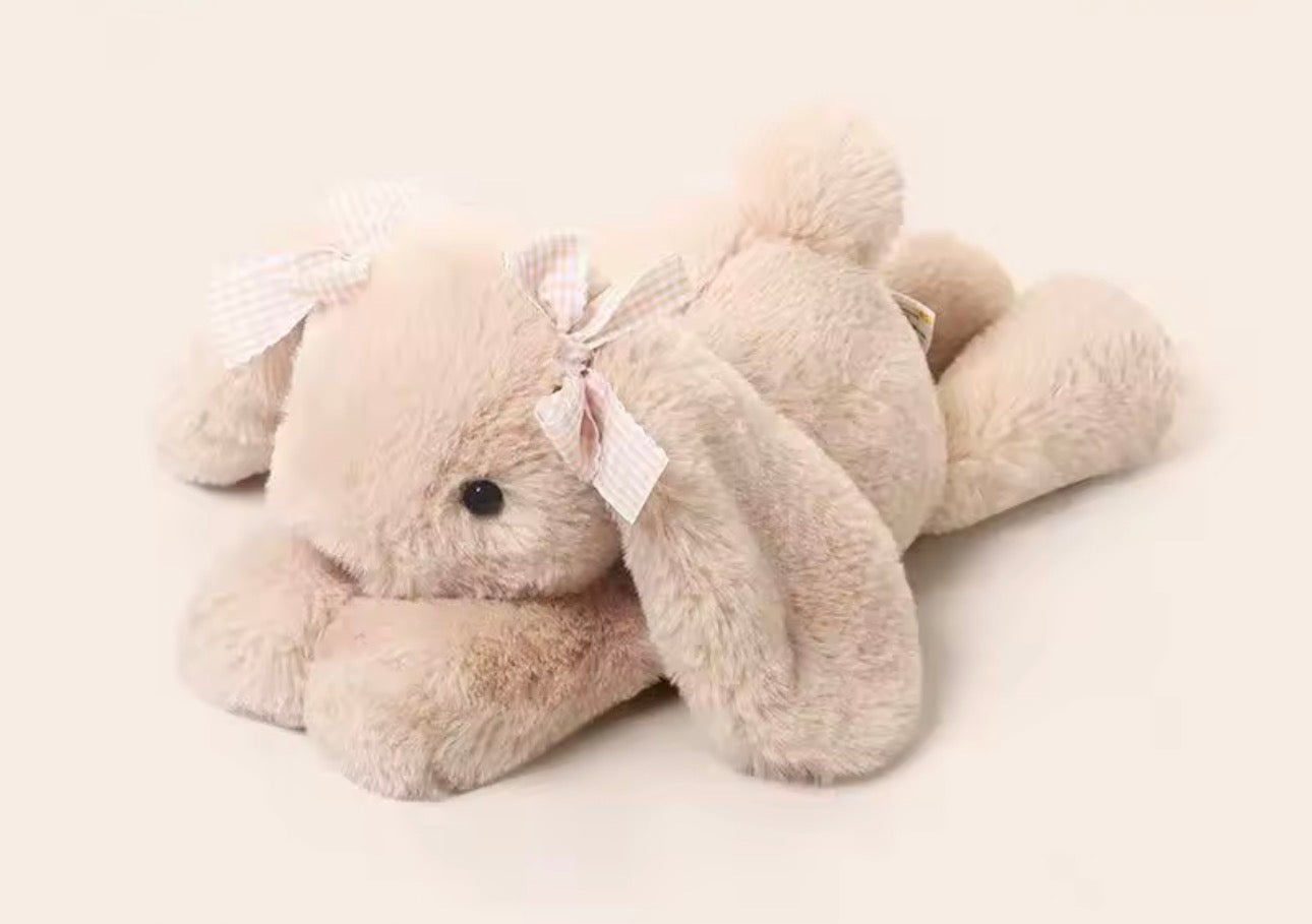 35cm New Simulated Shy Rabbit Doll Stuffed Plush Toy