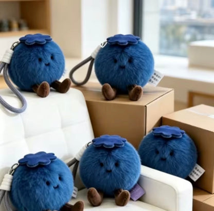 Lucky Blueberry Plush Keychain Cute 2 Pack