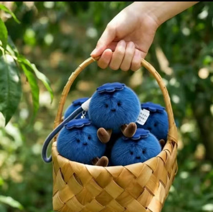 Lucky Blueberry Plush Keychain Cute 2 Pack