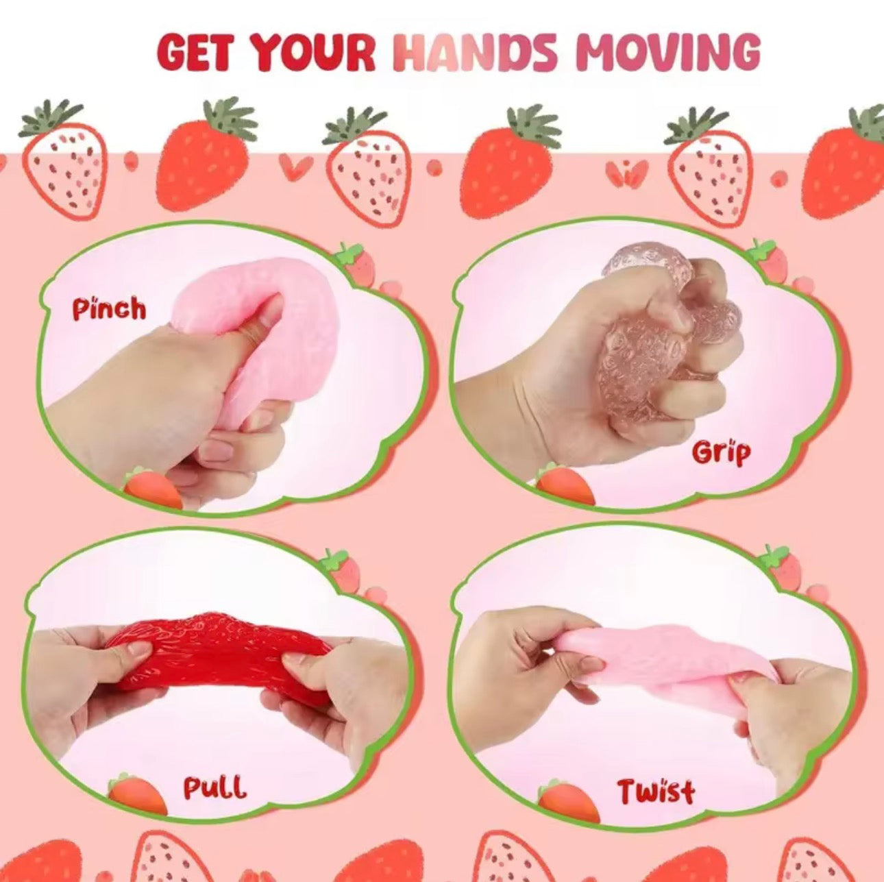 Strawberry Scented Squishy Taba Squishy Stress Relief Toys Slow Rising