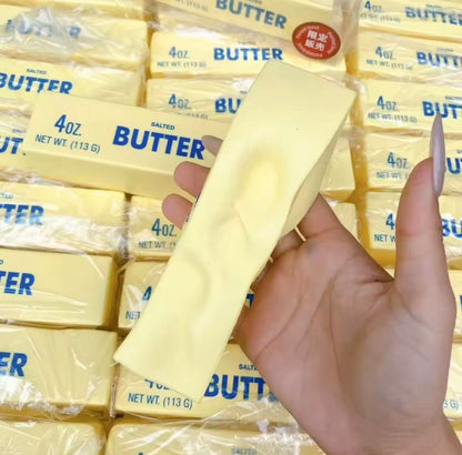 Soft Slow Rebound Butter Stick Squeezing Toy Realistic 4oz Squishy